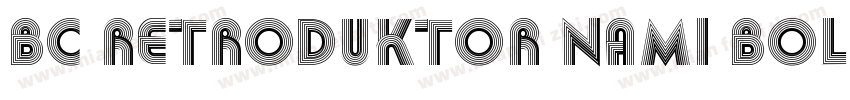 BC Retroduktor NAMI Bold Reversed字体转换